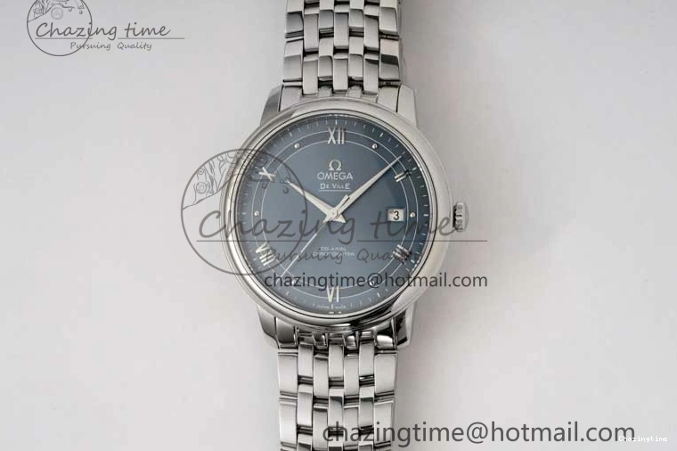 0228 De Ville SS DIWF 1:1 Best Edition Light Blue Dial SS Markers on SS Bracelet MIYOTA TopPick 7850